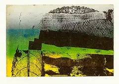 Sally Symes, Burial Ground, lithograph, 6/25