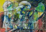 Phillipa Blair, Untitled – Figure Study, pastel on paper