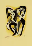 Double Manaia by Dick Frizzell, lithograph, 19/24, offered Jun 2014