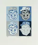 Cool Squares by Dick Frizzell, lithograph, 62/80, sold Jun 2014