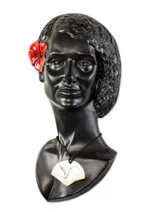 Sofia Tekela-Smith, Ngaire, fibreglass, acrylic, mother-of-pearl and waxed thread