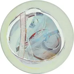 Within a circle by Anne Riethmaier, oil on shaped canvas, sold Jun 2014