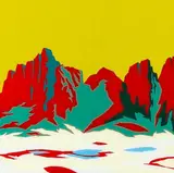 Wong Sing Tai, Badlands 5, screenprint on plexiglass