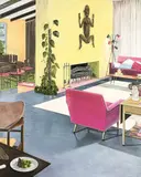 Graham Fletcher, Untitled (Lounge Room Tribalism), oil on canvas