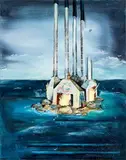 Tim Thatcher, Siren, oil on canvas