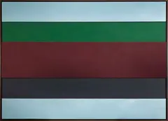 Painted Relief 1972 by Donald Sinclair Driver, acrylic paint, canvas and aluminium, sold Apr 2014