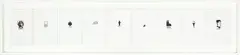 Untitled by Peter Robinson, silkscreen prints on nine canvasboards, 1998, offered Apr 2014