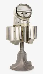 Donald Sinclair Driver, Untitled, aluminium extrusions, rivets and washing machine agitator
