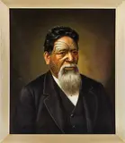 Gottfried Lindauer, Portrait of Wiremu Tako Ngatata, oil on canvas, circa 1880