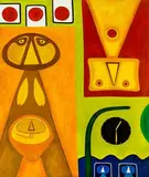 Michael Illingworth, Fertile Fig and Timepieces, oil on canvas