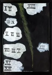 Colin McCahon, Clouds No. 7, synthetic polymer paint on Steinbach mounted to board
