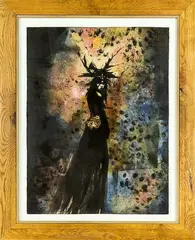 Jason Greig, The Whether Girl, monoprint