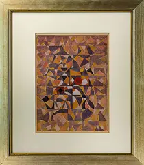 Geoffrey Fairburn, Interesting Planes, pencil and watercolour