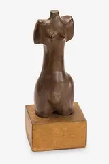Female Nude Torso by Donald Sinclair Driver, carved matai, 1966, sold Mar 2014