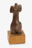 Donald Sinclair Driver, Female Nude Torso, carved matai, 1966