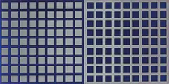 Jonathan Organ, Still Part 1 and 2, vinyl and anodised aluminium, 1999 (diptych)