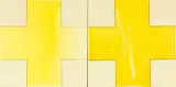 “The Captured Imagination” by Stephen Bambury, resin and acrylic on aluminium, diptych, offered Mar 2014