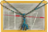 Stations of the Cross XIV by John Reynolds, acrylic and oilstick on canvasboard and decorative rope, offered Mar 2014