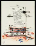 John Pule, Restless Spirit VIII, lithograph, 4/20