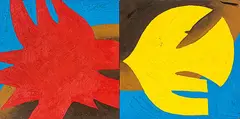 Tom Mutch, Two Hemispheres, oil on board