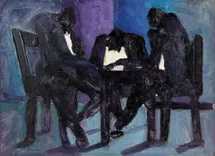 Garth Tapper, The Amputee, oil on hardboard