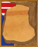Donald Sinclair Driver, Red White and Blue, mixed media