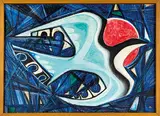 Fred Graham, Night Flight, oil and pastel on board