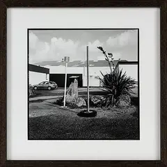 Bill Culbert, Tyre with Pole, gelatin silver print