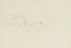 Ray Ching, Untitled (Reclining Nude), pencil on paper