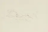 Ray Ching, Untitled (Reclining Nude), pencil on paper
