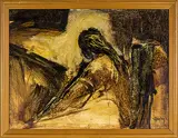 Arthur Dagley, Figure Study No. 2, acrylic on board