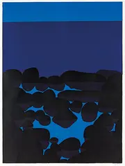 Untitled - rockpool by Michael Smither, screenprint, sold Mar 2014