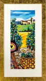 Helena Blair, Chianti, Tuscany, oil pastel and gouache