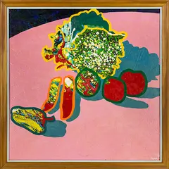 Still “Life” by Pat Hanly, oil and enamel on canvas, sold Nov 2013