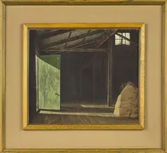 Grahame Sydney, The Woolshed at Pisa, watercolour