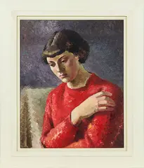 Portrait of Dorothy Gardiner by Anna Lois White, oil on board, circa 1960, sold Nov 2013