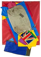 Bagged Flag by Donald Sinclair Driver, mixed media, sold Nov 2013
