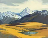 Colin Vernon Wheeler, McKenzie Country, oil on board