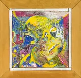 Phillip Clairmont, Untitled, mixed media on board in artist’s original frame