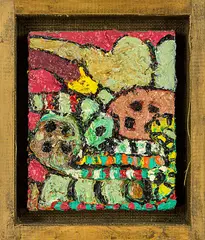 Robert McLeod, Piled-Up, oil on board