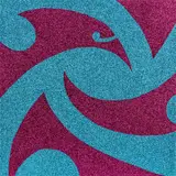 Rueben Paterson, Look Into His Eagle Eyes, glitter on canvas