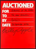 Billy Apple, AUCTIONED, screenprint and marker pen