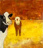Heather Matthews, ‘Til the Cows Come Home, acrylic and enamel on board