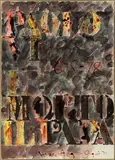 Ralph Hotere, Paolo VI E Morto Ill Papa, watercolour