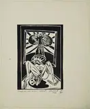 Philip Clairmont, Hiroshima mon amour, linocut, 11/30