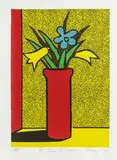 Phantom Flowers by Dick Frizzell, screenprint, 40/75, offered Oct 2013