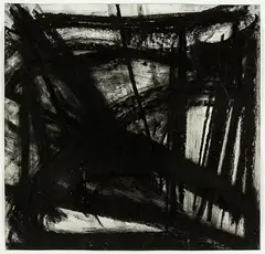 Untitled by Jeffrey Harris, charcoal on paper, offered Oct 2013