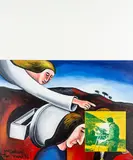 White Vision by Ian Scott, oil on canvas, offered Oct 2013