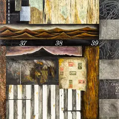 Nicky Foreman, Landmarks II, mixed media on board