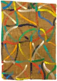 Untitled by Allen Maddox, oil on scrim, offered Oct 2013
